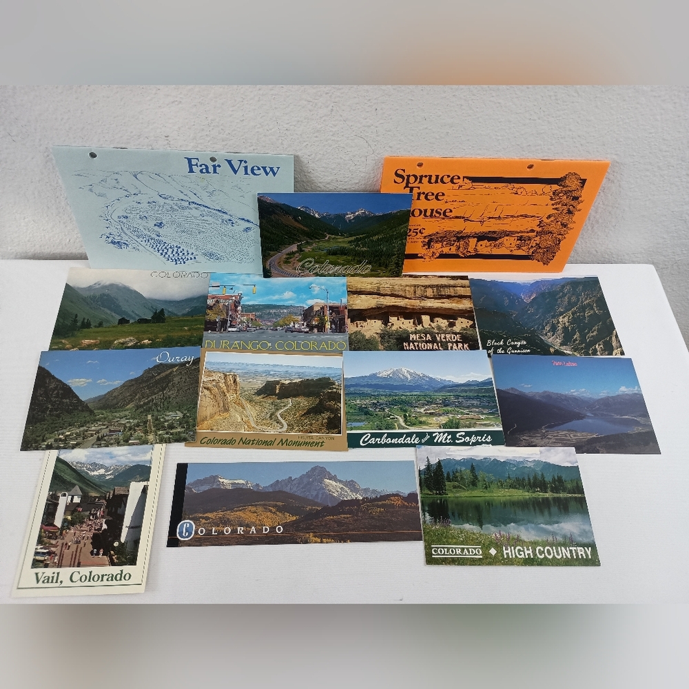 Colorado Postcard Lot and Souvenir Booklets